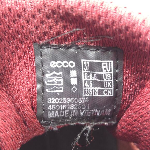 Ecco Casual Lace Up Outdoor Sneaker Shoe Womens Size 6.5 82026360574 Pink - Picture 7 of 9